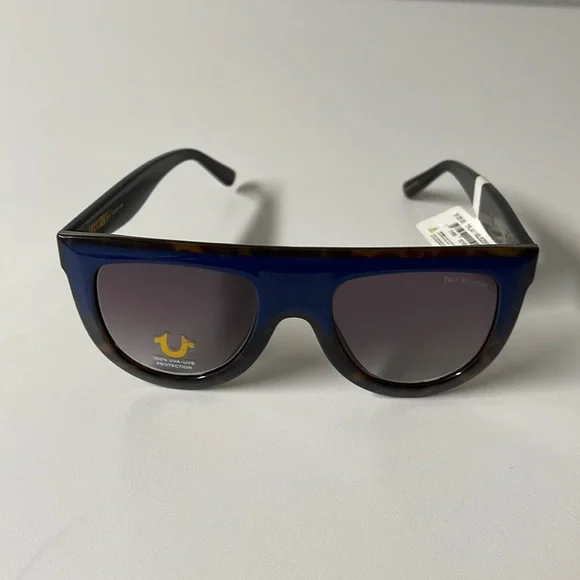 New True Religion 100% UVA UVB protection Sunlasses Blue & Tortoise True Religion Blue Tortoise Shield Sunglasses TR93102 NWT | eBay main image 4